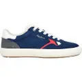 Pepe Jeans Pepe Jeanstil mænd. PMS31077 Travis City Læder Sneakers navy (41), Fast, Ruskind, Blonder, Casual, Blå