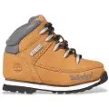Timberland Timberlandunisex til børn. TB06680R2311 Euro Sprint læderstøvler med snørebånd til gul (22), Fast, Blonder, Casual, børnetøj