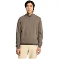 Timberland Timberlandtil mænd. TB0A2BF6BK11 Fleecejakke med 1/4 lynlås Cohas Brook brun (3XL), Casual, Bomuld