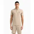 Emporio Armani EA7til mænd. 8NPF14_PJVQZ Polo Piqué Stretch beige (XL), Casual, Sport, Bomuld, Multisport, Korte ærmer