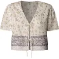 Pepe Jeans Pepe Jeanstil kvinder. PL305106 Bluse Liliana hvid (L), Casual, Bomuld, Korte ærmer