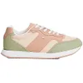 Tommy Hilfiger Tommy Hilfigertil kvinder. FW0FW08836 Beige lædersko med monogram (40), Fast, Blonder, Casual