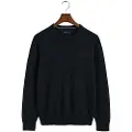 Hackett London Hackett Londontil mænd. HM7000143 Ensfarvet marineblå trøje (L), Casual, Bomuld