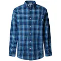Pepe Jeans Pepe Jeanstil mænd. PM3090823 Corwin blå skjorte (S), Casual, Bomuld, Lange ærmer