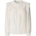 Pepe Jeans Pepe Jeanstil kvinder. PL3051259 Bluse Loir off-white (S), Hvid, Casual, Bomuld, Lange ærmer