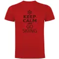 Kruskis Keep Calm And Go Skiing T-shirt Med Korte ærmer
