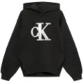 Calvin Klein Jeans Metallic Satin Monogram Hættetrøje