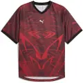 Puma PUMATECH All-Over Print Relaxed Football Jersey Unisex, Clothing, Red/Aop, M