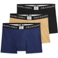 Ralph Lauren Polo Ralph Laurentil mænd. 714981412007 Pakke med tre flerfarvede boxershorts (S), Afslappet, Flerfarvet, Bomuld