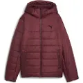 Puma Essentials Hooded Padded Jacket Women, Clothing, Ruby Shimmer, M