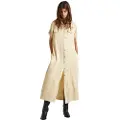 Pepe Jeans Pepe Jeanstil kvinder. PL953482 Kjole Evelinda beige (M), Casual, Korte ærmer, Lyocell