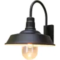 Konstsmide Trapani Væglampe Sort E27 Gløde Klart glas 7354-750 Modsvarer: N/A