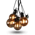 Konstsmide Lyssløjfe E27 med 10 røgfarvede LED-lamper, dimmer 24V/IP44 2393-860 Modsvarer: N/A