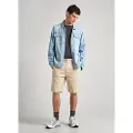 Pepe Jeans Pepe Jeanstil mænd. PM308517 Bingham blå skjorte (XXL), Casual, Bomuld, Lange ærmer