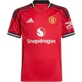 Adidas Manchester United 25/26 Hjem Junior T-shirt Med Korte ærmer