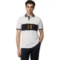 Hackett London Hackett Londontil mænd. HM5600030 Polo Crest hvid (L), Casual, Bomuld, Korte ærmer