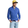 Gant Ganttil mænd. 8050603 Cable Half Zip-pullover blå (XL), Casual, Bomuld, Lange ærmer
