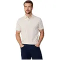 Hackett Londontil mænd. HM563325 Polo Fashioned off-white (L), Hvid, Casual, Bomuld, Korte ærmer