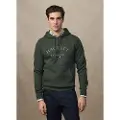 Hackett London Hackett Londontil mænd. HM5800011 Heritage Essential hættetrøje grøn (XXL), Casual, Bomuld, Polyester, Lange ærmer