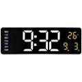 Nextime - Vægur Super Digi Digital 39 cm Sort - Sort - Vægure og bordure - - Homeroom