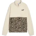 Puma Essentials Animal Print Relaxed Crew Women, Collections, Alpine Snow, M
