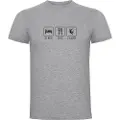 Kruskis Sleep Eat And Climb T-shirt Med Korte ærmer