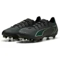 Puma ULTRA 6 PRO FG/AG Football Boots Unisex, Shoes, Black/Fizzy Light/Green Terrain, 46