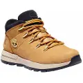 Timberland Timberlandunisex til børn. TB0A2G7M2311 Læderstøvler Sprint Trekker Mid Lace Up gul (25), Fast, Blonder, Casual, børnetøj