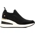 Xti Xtitil kvinder. 14438501-NEGRO Træningssko 144385 sort (38), Stof, 3-5 cm, Blonder, Casual