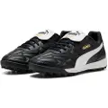 Puma KING TOP TT Football Boots Unisex, Shoes, Black/White/Gold, 46