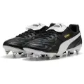 Puma KING TOP MxSG Football Boots Unisex, Shoes, Black/White/Gold, 41