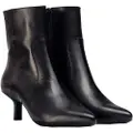 Wonders Wonderstil kvinder. G-7111 Flex Fit 11 lædersko sort (41), 1-3 cm, Lynlås, Casual
