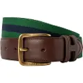 Hackett London Hackett Londontil mænd. HM4100018 Grønt stribet bælte (XL), Casual, Akryl
