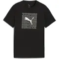 Puma Graphic Box Tee Youth, Clothing, Black, 11-12Y