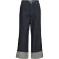 ROUGE EDIT Mellemhøj Talje Straight Fit Jeans