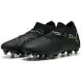 Puma FUTURE 8 MATCH MxSG Football Boots Unisex, Shoes, Black/Fizzy Light/Green Terrain, 40.5