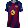 Nike FC Barcelona 2025/26 Stadium Home Nike Dri-FIT Replica-fodboldtrøje til større børn - blå