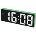 24hShop Digitalt LED-vækkeur med justerbar lysstyrke - Grøn