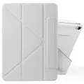 24hShop Kunstlæderetui med stativ og magneter til iPad Air 13 2024 - Grå
