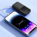24hShop Mini powerbank 10000mAh med hurtig opladning og høj kapacitet