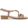MARIAMARE Mariamaretil kvinder. 68523 Brune Casit-sandaler (37), Stof, 3-5 cm, Spænder, Casual, Party