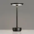 24hShop Bordlampe/natlampe med berøringskontrol og USB-opladning - Svart