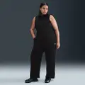 Nike Sportswear Phoenix Fleece-bukser med høj talje til kvinder (plus size) - sort