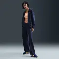 Nike Sportswear Chill Terry-sweatpants i french terry med mellemhøj talje og åben kant til kvinder - blå