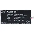 24hShop Batteri til SmartPhone, mobil til BLU Studio 7.0 HD, D700A, D700i osv.