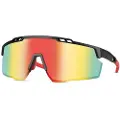 24hShop Sporty solbriller med spejlglas og svart-stel
