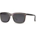 24hShop Solbriller Wayfarer Svart glas med gråt stel