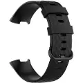 24hShop Silikonerem Fitbit Charge4 / Charge 3 - L Sort