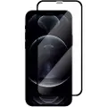 24hShop Hærdet skærmbeskytter med sort ramme til iPhone 12 Pro Max