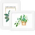 24hShop Magnetisk fotoramme 25 cm - hvid